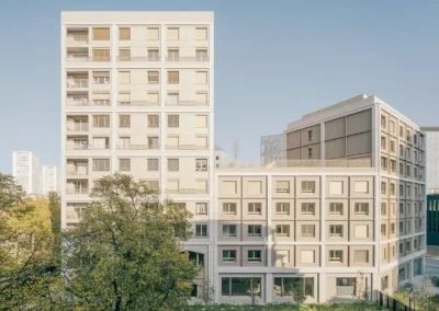 LOGEMENTS ET MEDIATHEQUE ZAC PAUL BOURGET